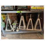 Set of Screw Jacks and Jack Stands