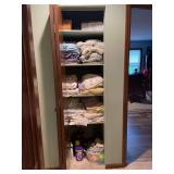Assorted Linens, Towels, and Household Supplies Lot