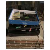Electronics and Tools Lot Including Zenith VCR, DVD Player, Calculators, and Accessories