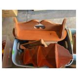 Assorted Wooden Wall Shelves and Racks Lot
