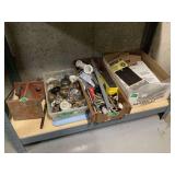 Assorted Hardware, Door Knobs, and Plumbing Supplies Lot