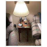 Brushed Metal Floor Lamp with Pleated White Shade