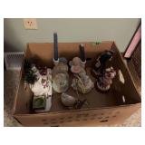Assorted Decorative Figurines and Holiday Decor Lot