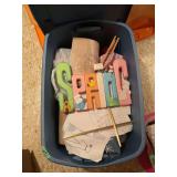 Decorative Spring Wood Letter Sign and Craft Lot