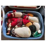Lot of Holiday and Christmas Soft Stuffed Toys and Decor