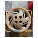 Set of Five Ford Silver Wheel Covers Hubcaps