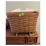 Longaberger Handwoven USA Wooden Standing Laundry Basket