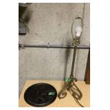 Abraham Lincoln Cast Iron Plaque and Scrollwork Table Lamp Lot