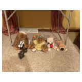 Assorted Plush Teddy Bears, Stuffed Animals, and Paper Die-Cut Ephemera Lot