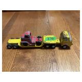 Tonka Pressed Steel Car Carrier Transport Truck with Red Semi Cab