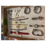 Assorted Watch Lot with Loose Movements and Parts
