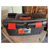 Black and Decker Workmate Series 22 Inch Tool Box Filled with Assorted Hand Tools and Hardware