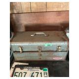 Craftsman Metal Cantilever Tool Box with Assorted Hand Tools
