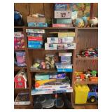 Assorted Jigsaw Puzzles, Board Games, and Toys Lot