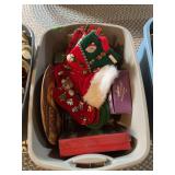 Christmas Decor and Holiday Stocking Lot