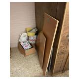 Lot of Miscellaneous Household Items and Table Leaves