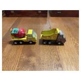 Lot of Two Tonka Pressed Steel Toy Construction Trucks