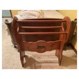 Wooden Quilt Rack with Cutout Heart Motifs