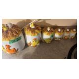 Ceramic Chicken and Nest Canister Set with Lids
