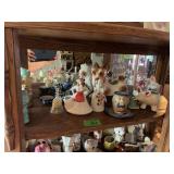 Ceramic Figurines, Planters, and Bell Assortment Lot