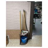 Billiard Cue Stand with Cue Sticks Rack and Accessories