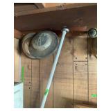 Assorted Garage and Household Items Lot including Picture Frames, Rain Gauge, and Decor