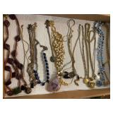Assorted Costume Jewelry Necklace Lot with Various Styles and Materials