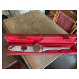 Snap-On Torq-Meter Foot-Pounds Torque Wrench with Red Case