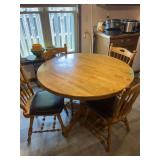 Oak Dining Table and Chairs Set