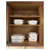CorningWare Blue Cornflower Casserole Dish Set with Glass Lids