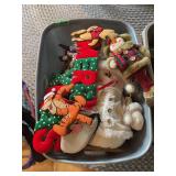 Assorted Holiday Decor and Plush Figures Lot