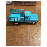 Tonka Pressed Steel Blue Stake Truck Toy