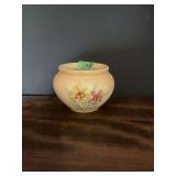 Ceramic Roseville Planter with Floral Motif