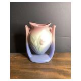 Ceramic Tulip Vase with Pink and Blue Gradient Glaze