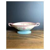 Hull Art Pottery Magnolia Double Handled Console Bowl USA 26-1/2