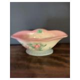 Hull USA Pottery Pink Floral Planter Bowl