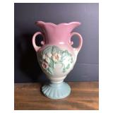 Hull Art Wildflower Double Handle Ceramic Vase W-14 10.5