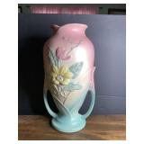 Hull Art USA Magnolia Double-Handled Pottery Vase 1G-15