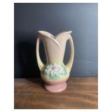 Hull Art Pottery Wildflower Double Handled Vase USA L-9-9 1/2