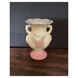 Hull USA Pottery Double-Handled Vase Wildflower Line Model 122-6