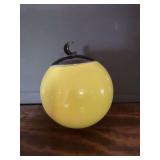Metlox Poppy Trail Yellow Ball Cookie Jar with Lid
