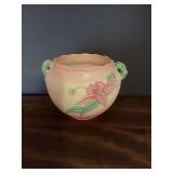 Hull Pottery Wildflower Art Pottery Planter Vase W7 5.5 USA Pink Green