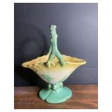 Hull Art Pottery Wildflower Basket Vase W22-10 1/2 USA