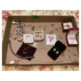 Assorted Costume Jewelry Lot with Necklaces, Earrings, and Bracelets