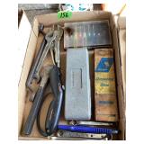 Assorted Hand Tools and Sharpening Stone Lot