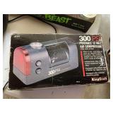 KingCraft 300 PSI Portable 12V Air Compressor Tire Inflator with Original Box