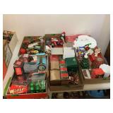 Large Lot of Holiday Decor and Ornaments