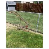 Single Wheel Push Cultivator with Steel Wheel and Cultivating Tines