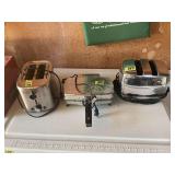 Assorted Small Kitchen Appliances Including Toasters and Pizzelle Maker