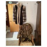 Lot of Two Coats Including Alpine Studio Faux Fur Coat and Pavé Furs for Arthur